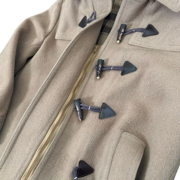 Vintage Evan-Picone Wool Duffle Coat Camel Toggle Jacket Made Yugoslavia - Picture 3 of 9